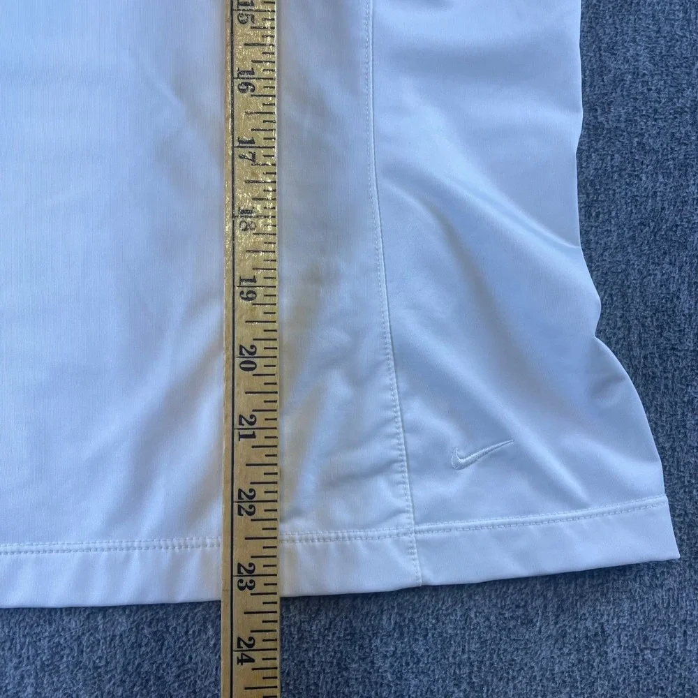 Nike Golf Dri-FIT Half‎ Zip Short Sleeve Athletic Polo Shirt Beige Medium